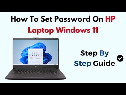How To Set Password On HP Laptop Windows 11