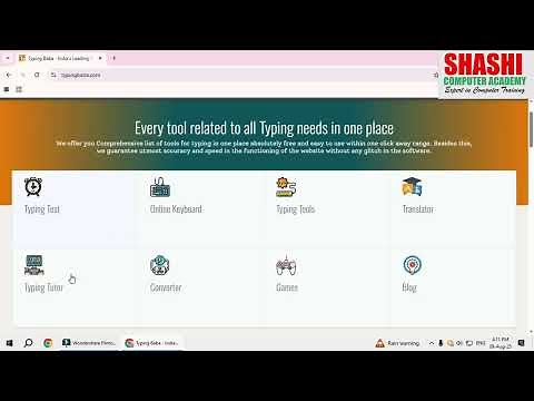 typing baba website | Free typing software for english and hindi | typing software