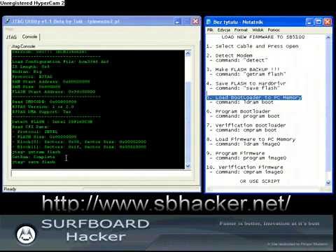 Hacking Cable Modem (JtagUtility Video Tutorial)