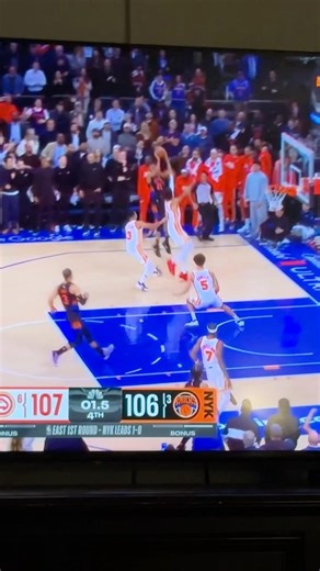 MIKAL BRIDGES GAME WINNER? 👀 #newyorkknicks #atlantahawks #nba #nbaplayoffs #upset #cjmccollum