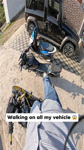 Walking on all my vehicles 😰