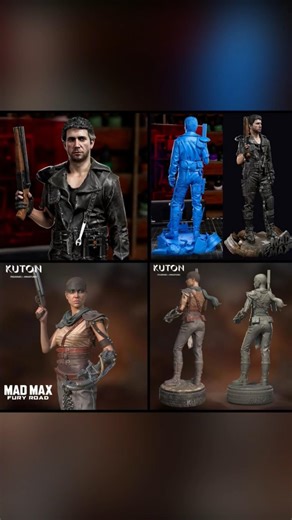 Mad Max and Furiosa - Fury Road, Figurines available www.metalmania3d.com #mm3dtv