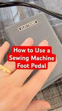 How to use a sewing machine foot pedal #beginnersewing #sewingtips #sewingbasics ￼