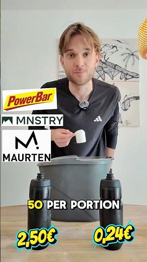 I Made My Own Sports Drink for 0,24€ (Instead of €2.50 🤯) #running #cycling #endurance #triathlon