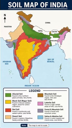 10th class soil map of India#yout short#soiltypes