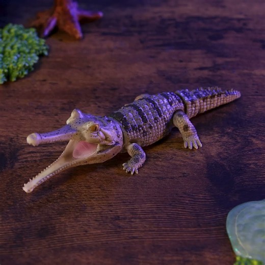 The ecology of gharial crocodile toys