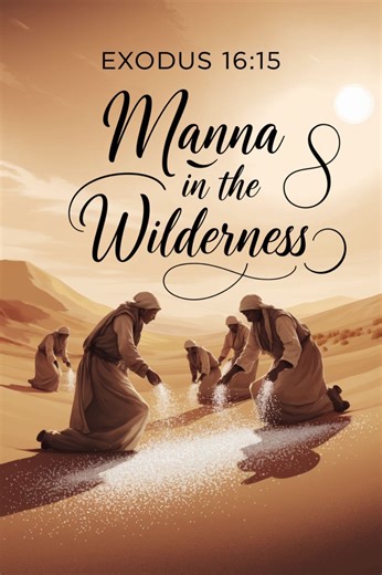 "The Miracle in the Wilderness: Moses and the Manna from Heaven" The manna, described as white and resembling coriander seed, tasted like wafers made with honey. It was a constant reminder of God's faithfulness, providing for His people even in the midst of their wilderness journey. For forty years, until they reached the Promised Land, God continued to supply the manna, teaching the Israelites to rely on Him daily. #biblestoriesvideos #TrustGod #Godisgood #bibleverseoftheday #WordOfGod #faith #