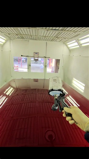 RR camper shell.🔥😮‍💨#glass #paint #pov #tricoat #bluecollar