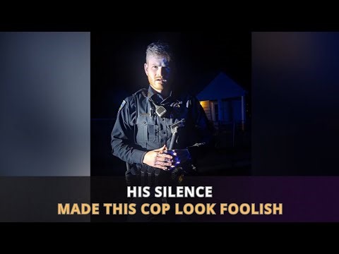 This Cop Got Destroyed By The Silent Treatment