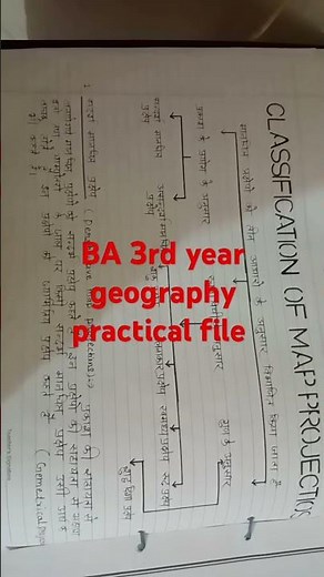 ba 3rd year geography practical file