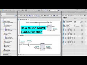 How to Use MOVE BLK in TIA Portal//SIEMENS S7-1200 Programming//Part 1