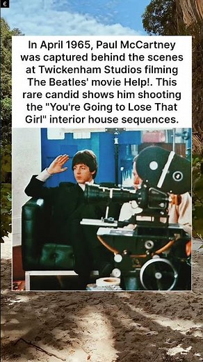 Paul McCartney Behind the Scenes of Help! in 1965 🎬 A Rare Beatles Moment!