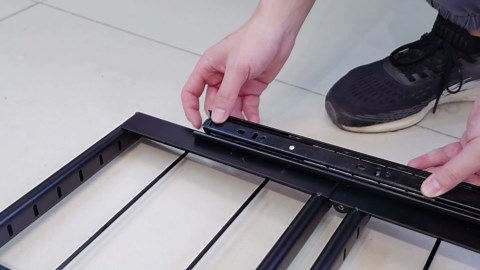 Pull out Cabinet Organizer, Cookie Sheet Organizer for Cabinet, Cutting Board, Bakeware, Sliding Pot Lid Organizer for Cabinet with Adjustable Wire Dividers, Slide out Kitchen Cabinet Organizer