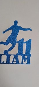 Personalized Football Cake Topper: Custom Name, 7.0" Party Decoration - Etsy