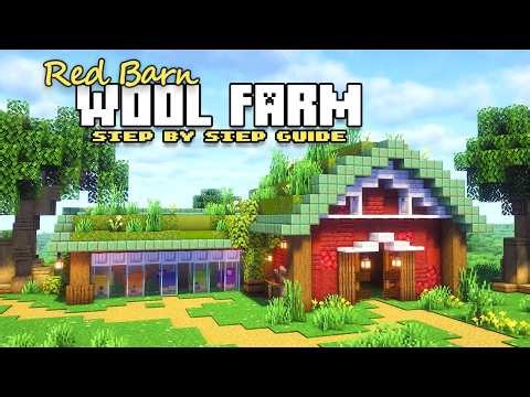How to build a Cozy Wool Farm | Minecraft Tutorial