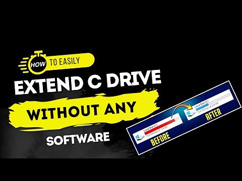 How To Extend C Drive In hp laptop windows 11