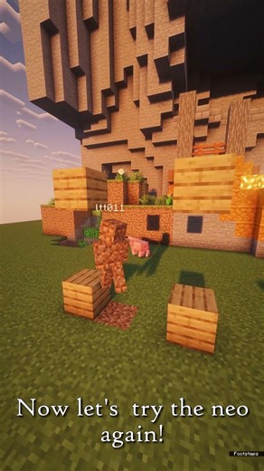 How to do a 1 block neo in Minecraft #minecraft #minecraftparkour #tutorial