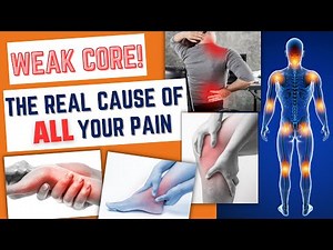 How weak core muscles cause all body pain.