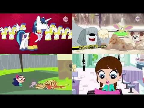 All 4 popular animation on YTV & Hub Network (2014) comparison