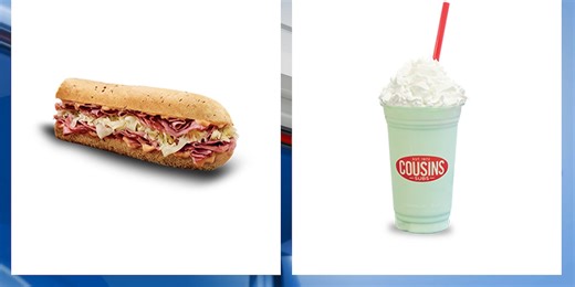 Cousins Subs brings back two popular St. Patrick’s Day-themed menu items