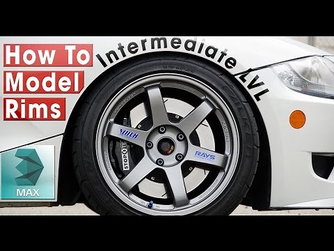 How to Model Rims in 3ds Max - How to build a car #1