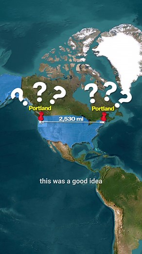 Why Are There 2 Portlands in the USA 🇺🇸 Oregon vs Maine 🤯 #TikTokLearningCampaign #history #geography #portland #oregon