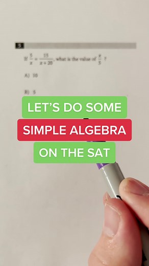 Solving Algebraic Equations: SAT Practice