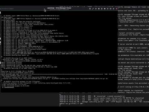 virtui-manager 2.4.3: Auto install Alpine Linux (lxqt)