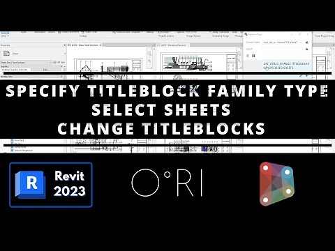 Dynamo - Change Title Blocks on Specified Sheets. [Revit 2023]