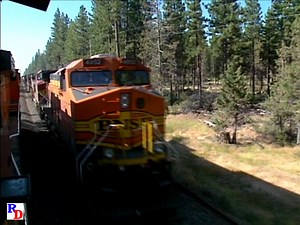 The business looked good on the McCloud River Railroad as we pass the interchange at Lookout, California in 1999, but by December, 2003, the railroad had ceased operations. From the Pentrex show "Runnin’ the Highline, BNSF’s Gateway Subdivision" https://rfd.video/HighLine | Railfan Depot