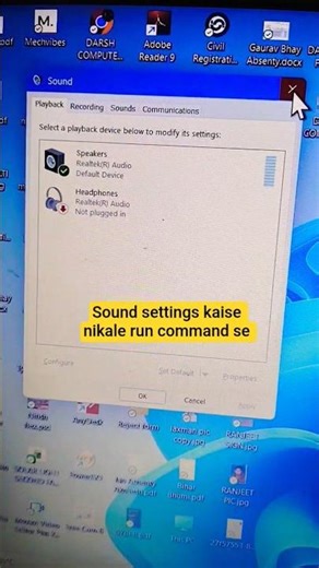 Run Command से Sound Setting कैसे खोलें? 🔊 Windows Secret Trick