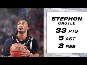 Stephon Castle Drops 33 Points in Spurs Comeback Win!