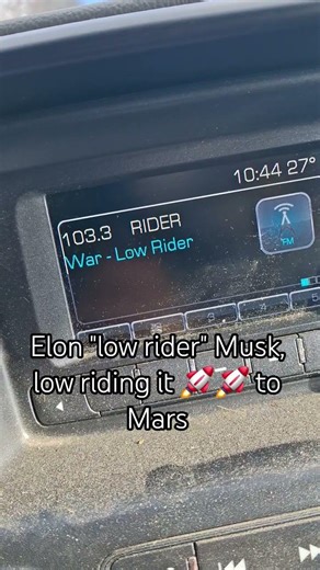 Take a ride with me! Slow and save gas. #lowrider #elonmusk #spaceexploration