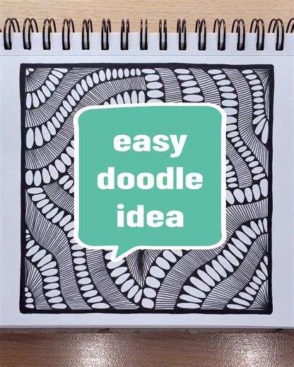 Black and White Doodle Ideas: Simple and Relaxing Patterns