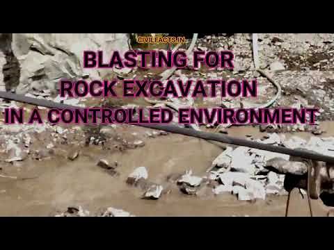 CONTROLLED BLASTING FOR EXCAVATION of HARD ROCK COMPLETE PROCESS EXPLAINED for CONSTRUCTION WORKS.