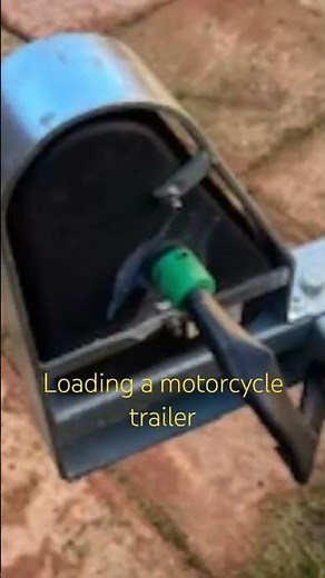 #motorcycletrailer How to load a motorcycle trailer