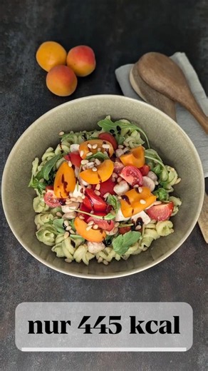 Cremiger Avocado Pasta Salat 🥑💚 nur 445 kcal