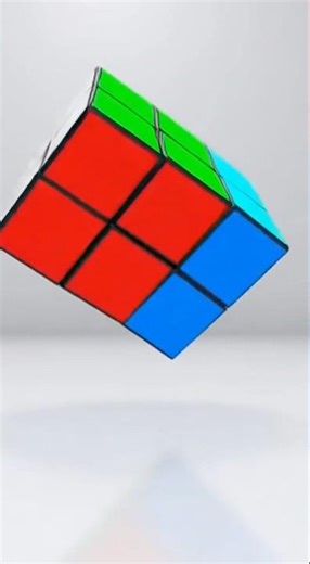 3x3 Rubik’s Cube Gone Wrong 😱 | Blender 4.3 Simulation Fail! #shorts #rubikscube