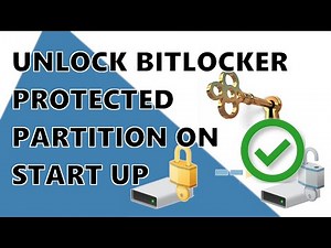 How to unlock partition AUTOMATICALLY on start up in Windows using Task Scheduler or Command Prompt