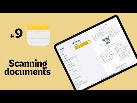 #9 Apple Notes (iPad): how to scan documents for beginners