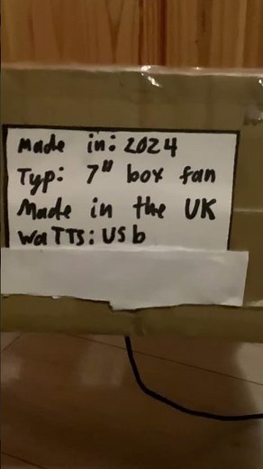 Repaired homemade box fan (it was starting to fall apart)