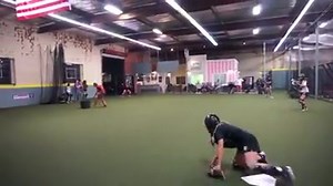 LOVING this drill I have been finishing my Tuesday night advanced sessions with. Catchers throw the ball the distance of home to second, but the catcher receiving the ball at "2nd" act like they are receiving a ball from the outfield. The ball canNOT get by them. They immediately throw the ball to "3rd" pretending they've got someone caught in a pickle. The catcher at third base grabs the ball and immediately begins doing a transfer drill back down to where it all began. I love this drill becaus