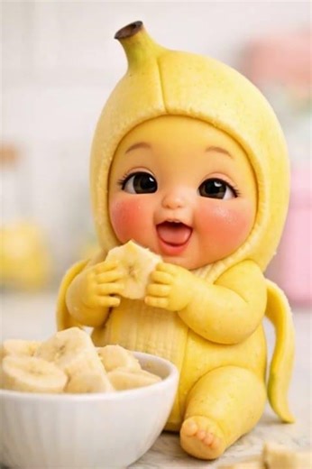 فواكه كيوت تاكل نفسها! 🥰🍓🍌🐉🍎 #Wholesome”#CuteKids #FunnyFood #FoodArt #FoodieKids #فواكه #كيوت