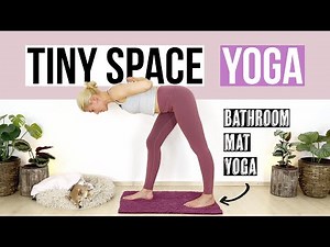 30 MIN Tiny Space Yoga at Home | Bathroom Mat Yoga :)
