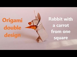 How to make a cute Origami Bunny, step by step tutorial