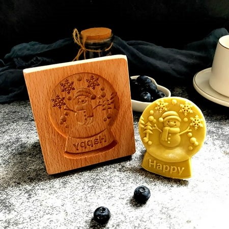 LSLJS Novel Christmas Carved Model Cutter Wooden Gingerbread Shortbread Model, Baking Molds - Walmart.ca