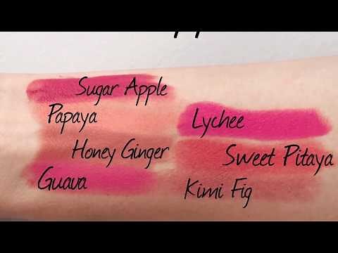 Fun with Aveda lipsticks swatching!