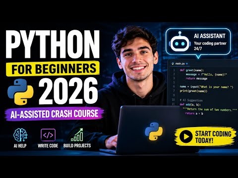 Python for Beginners 2026: AI-Assisted Crash Course
