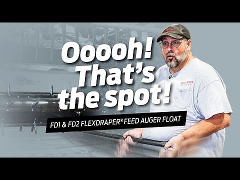MacDon How To - FD1 & FD2 FlexDraper® Header Feed Auger Float Adjustments