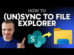 How to Sync or Unsync SharePoint to File Explorer (Step by Step)